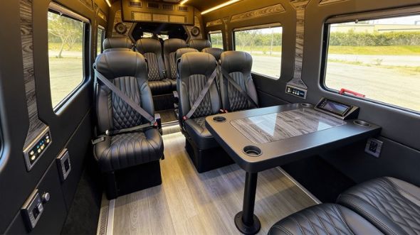 glendale 12 passenger sprinter van interior