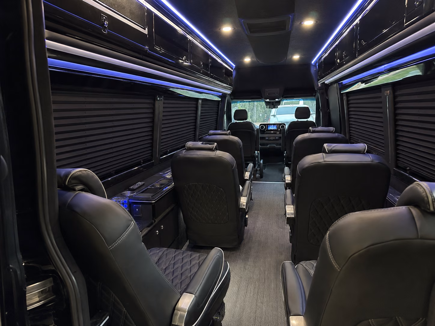 glendale 8 passenger sprinter van inside