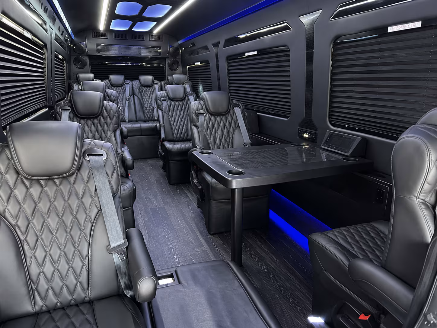 glendale 8 passenger sprinter van interior